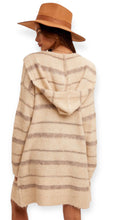 Load image into Gallery viewer, River&#39;s Striped Open Cardigan Hoodie
