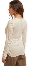 Load image into Gallery viewer, Scarlett Long Sleeve Top- Ecru
