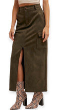 Load image into Gallery viewer, Olivia&#39;s Suede Midi Skirt
