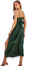 Load image into Gallery viewer, The Jade Satin Maxi Dress
