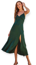 Load image into Gallery viewer, The Jade Satin Maxi Dress
