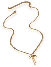 Load image into Gallery viewer, Cypress Brass Bow Pendant Necklace
