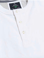 Load image into Gallery viewer, Short Sleeve Henley T-Shirt - White
