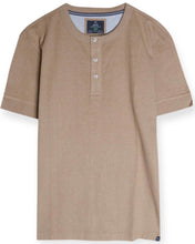 Load image into Gallery viewer, Short Sleeve Henley T-Shirt - Sand
