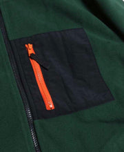 Load image into Gallery viewer,  Jungle Green Full Zip Fleece Jacket
