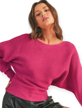 Load image into Gallery viewer, French Orchid Dolman Sweater
