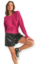 Load image into Gallery viewer, French Orchid Dolman Sweater
