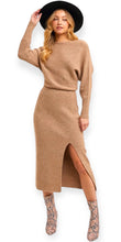 Load image into Gallery viewer, The Enchanting Slit Sweater Dress
