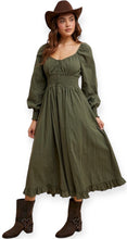 Load image into Gallery viewer, The Dark Olive Midi Dress
